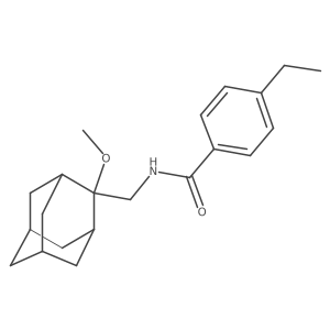 4-ethyl-N-(((1R,3S,5r,7r)-2-methoxyadamantan-2-yl)methyl)benzamide结构式