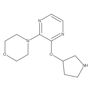 3-morpholino-2-pyrazinyl tetrahydro-1H-pyrrol-3-yl ether Structure