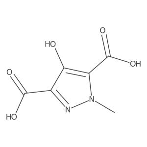4-hydroxy-1-methyl-1H-pyrazole-3,5-dicarboxylic acid Structure
