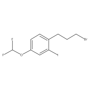 1-(3-Bromopropyl)-4-(difluoromethoxy)-2-iodobenzene Structure