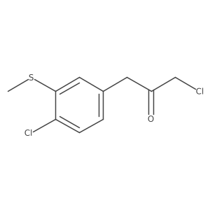 1-Chloro-3-(4-chloro-3-(methylthio)phenyl)propan-2-one Structure