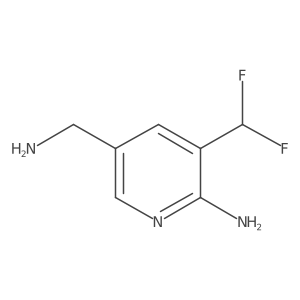 5-(Aminomethyl)-3-(difluoromethyl)pyridin-2-amine Structure
