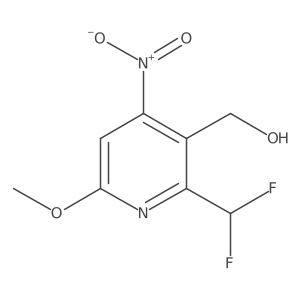 2-(Difluoromethyl)-6-methoxy-4-nitropyridine-3-methanol Structure