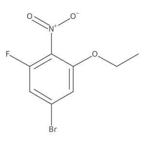 1-Bromo-3-ethoxy-5-fluoro-4-nitrobenzene Structure
