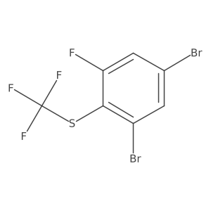 1,5-Dibromo-3-fluoro-2-(trifluoromethylthio)benzene结构式