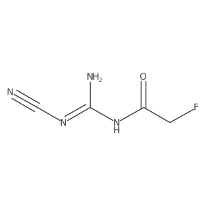 Acetamide, N-[(cyanoamino)iminomethyl]-2-fluoro- Structure