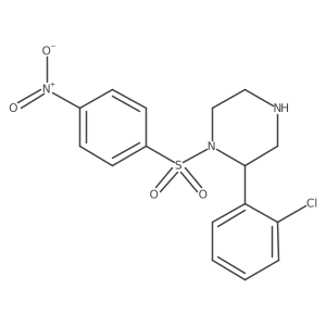 2-(2-Chlorophenyl)-1-(4-nitrobenzenesulfonyl)piperazine结构式