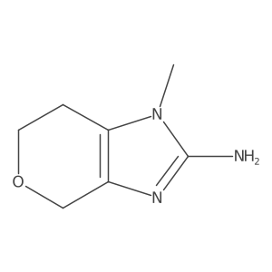 1-Methyl-1H,4H,6H,7H-pyrano[3,4-d]imidazol-2-amine结构式