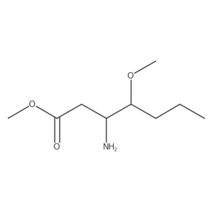 Methyl 3-amino-4-methoxyheptanoate Structure