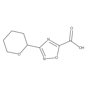 3-(Oxan-2-yl)-1,2,4-oxadiazole-5-carboxylic acid Structure