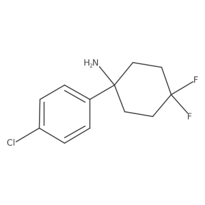 1-(4-Chlorophenyl)-4,4-difluorocyclohexan-1-amine Structure