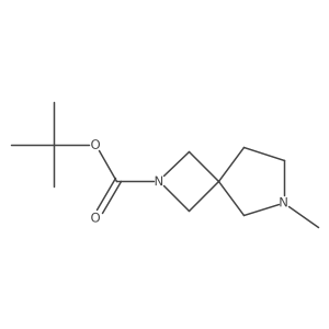 tert-Butyl 6-methyl-2,6-diazaspiro[3.4]octane-2-carboxylate结构式