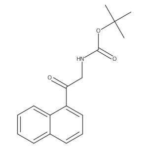 tert-butyl N-[2-(naphthalen-1-yl)-2-oxoethyl]carbamate结构式