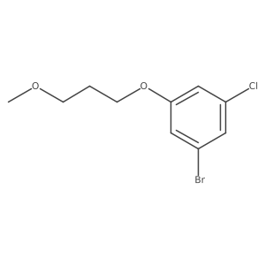 1-Bromo-3-chloro-5-(3-methoxypropoxy)benzene结构式