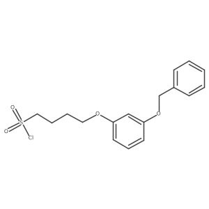 4-[3-(Benzyloxy)phenoxy]butane-1-sulfonyl chloride Structure