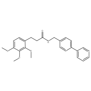 N-([2,3'-bipyridin]-5-ylmethyl)-3-(2,3,4-trimethoxyphenyl)propanamide Structure