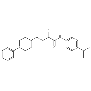 N1-(4-isopropylphenyl)-N2-((1-(pyridin-3-yl)piperidin-4-yl)methyl)oxalamide结构式
