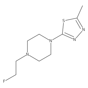 2-(4-(2-Fluoroethyl)piperazin-1-yl)-5-methyl-1,3,4-thiadiazole Structure
