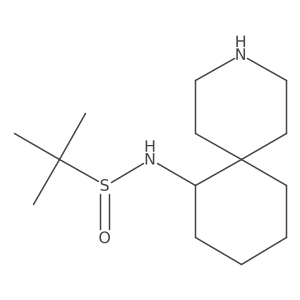 N-(3-azaspiro[5.5]undecan-11-yl)-2-methylpropane-2-sulfinamide结构式