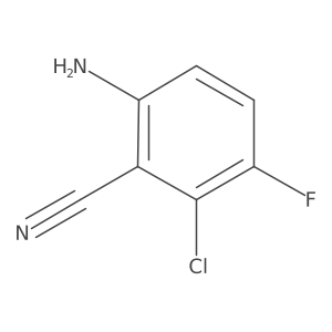 2-Amino-6-chloro-5-fluorobenzonitrile结构式