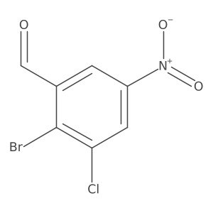 2-Bromo-3-chloro-5-nitrobenzaldehyde Structure