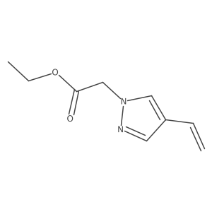 ethyl 2-(4-ethenyl-1H-pyrazol-1-yl)acetate Structure