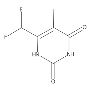 6-(Difluoromethyl)-5-methyl-1,2,3,4-tetrahydropyrimidine-2,4-dione结构式