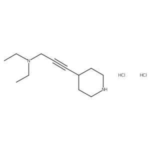 N,N-diethyl-3-(piperidin-4-yl)prop-2-yn-1-amine dihydrochloride结构式