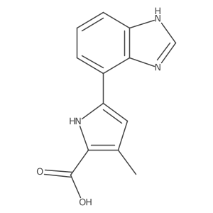 5-(1H-Benzo[d]imidazol-7-yl)-3-methyl-1H-pyrrole-2-carboxylicacid Structure