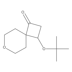 3-(tert-Butoxy)-7-oxaspiro[3.5]nonan-1-one结构式