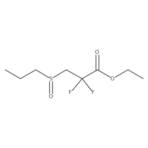 Ethyl 2,2-difluoro-3-(propane-1-sulfinyl)propanoate结构式