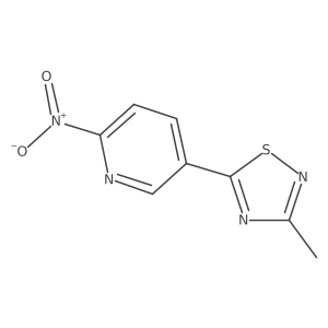 5-(3-Methyl-1,2,4-thiadiazol-5-yl)-2-nitropyridine Structure