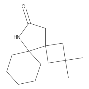 2,2-Dimethyl-11-azadispiro[3.0.5^{5}.3^{4}]tridecan-12-one Structure