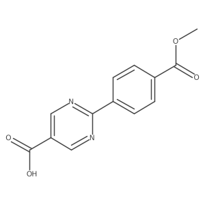 2-[4-(Methoxycarbonyl)phenyl]pyrimidine-5-carboxylic acid结构式