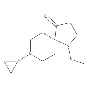8-Cyclopropyl-1-ethyl-1,8-diazaspiro[4.5]decan-4-one Structure