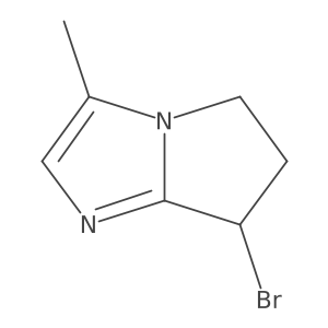 7-bromo-3-methyl-5H,6H,7H-pyrrolo[1,2-a]imidazole结构式