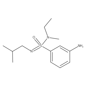 3-[S-[ethyl(methyl)amino]-N-(2-methylpropyl)sulfonimidoyl]aniline Structure