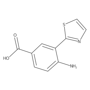 4-Amino-3-(1,3-thiazol-2-yl)benzoic acid结构式