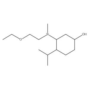 3-[(2-Ethoxyethyl)(methyl)amino]-4-(propan-2-yl)cyclohexan-1-ol结构式