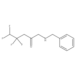 1-(Benzylamino)-4,4,5,5-tetrafluoropentan-2-one结构式