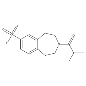 3-(2-methylpropanoyl)-2,3,4,5-tetrahydro-1H-3-benzazepine-7-sulfonyl fluoride Structure