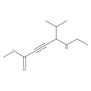 Methyl 4-(ethylamino)-5-methylhex-2-ynoate结构式