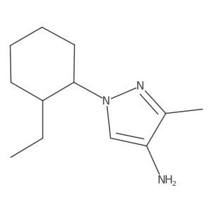 1-(2-ethylcyclohexyl)-3-methyl-1H-pyrazol-4-amine Structure