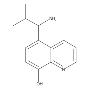 5-(1-Amino-2-methylpropyl)quinolin-8-ol Structure