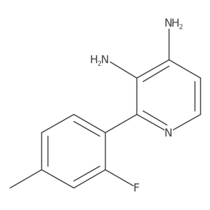 2-(2-Fluoro-4-methylphenyl)pyridine-3,4-diamine Structure