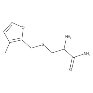 2-Amino-3-{[(3-methylfuran-2-yl)methyl]sulfanyl}propanamide Structure