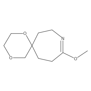 10-Methoxy-1,4-dioxa-9-azaspiro[5.6]dodec-9-ene结构式