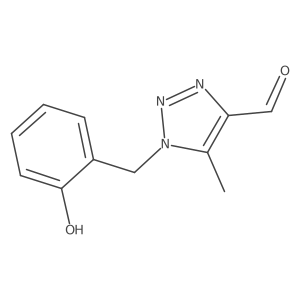 1-[(2-hydroxyphenyl)methyl]-5-methyl-1H-1,2,3-triazole-4-carbaldehyde Structure