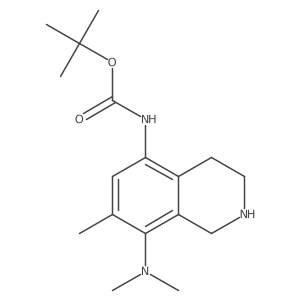 tert-butyl N-[8-(dimethylamino)-7-methyl-1,2,3,4-tetrahydroisoquinolin-5-yl]carbamate Structure