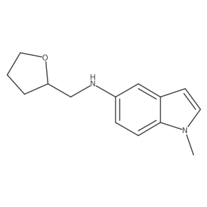 1-methyl-N-[(oxolan-2-yl)methyl]-1H-indol-5-amine结构式